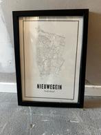 Stadskaart Nieuwegein - ingelijst (merk: Wijck), Ophalen, Zo goed als nieuw, Rechthoekig Staand