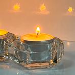 Vijf vintage waxinelichthouders, Antiek en Kunst, Antiek | Glas en Kristal, Ophalen of Verzenden