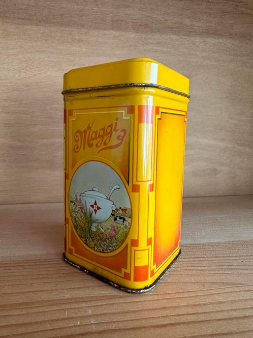 Vintage Maggi blikje, Verzamelen, Blikken, Zo goed als nieuw, Overige, Douwe Egberts, Ophalen of Verzenden