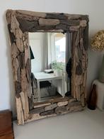 Spiegel drijfhout - hout 60x80 cm, Ophalen, Zo goed als nieuw, Minder dan 100 cm, Rechthoekig