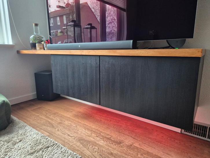 IKEA Besta met werkblad, Huis en Inrichting, Kasten | Televisiemeubels, Zo goed als nieuw, Minder dan 100 cm, 150 tot 200 cm, 25 tot 50 cm