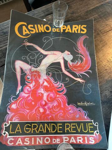 Punt gave poster nog in plastic Casino de Paris