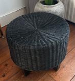 Zwarte rieten IKEA poef, Huis en Inrichting, Stoelen, Ophalen, Gebruikt, Zwart, Riet of Rotan