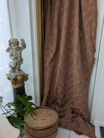 Kleed stof antiek cognac bruin vintage, Ophalen of Verzenden