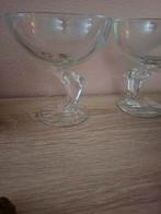 Vintage ijscoupes op dolfijnvoet - set van 4, Antiek en Kunst, Ophalen of Verzenden
