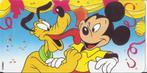 K1035 Ongelopen ansichtkaart disney mickey en pluto -, Ongelopen, Ophalen of Verzenden