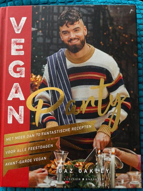 Gaz Oakley - Vegan party (Vegan Boek), Boeken, Kookboeken, Zo goed als nieuw, Ophalen of Verzenden