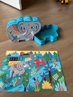 Leuke Djeco puzzel - Olifant, Kinderen en Baby's, Speelgoed | Kinderpuzzels, Ophalen, 2 tot 4 jaar, Meer dan 50 stukjes, Zo goed als nieuw