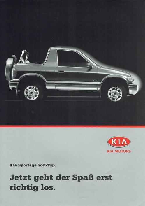 Folder Kia Sportage Soft-Top (1999), Boeken, Auto's | Folders en Tijdschriften, Zo goed als nieuw, Overige merken, Verzenden