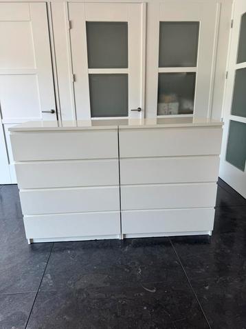 2x Malm ladekast 4 lades