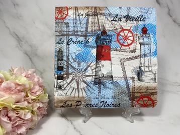 Knutsel servetten vuurtoren les pierres  decoupage nr 253 beschikbaar voor biedingen