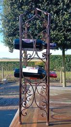Wijnrek bruin metaal, Ophalen of Verzenden, Zo goed als nieuw, Metaal, 75 cm of meer