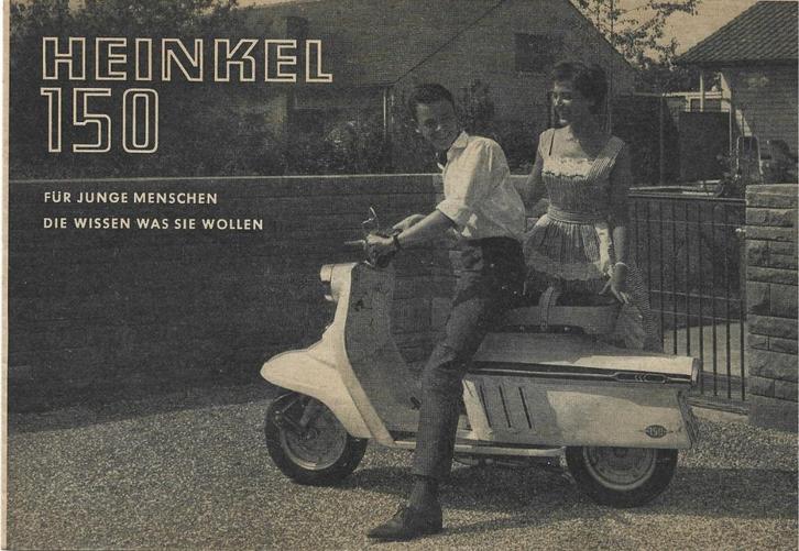 Heinkel 150 scooter folder (H15) motorscooter, Motoren, Handleidingen en Instructieboekjes, Overige merken, Verzenden