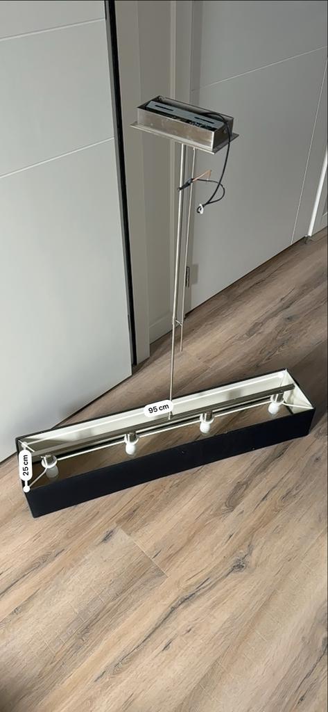Moderne Vloerlamp Metaal/Stof, Huis en Inrichting, Lampen | Vloerlampen, Gebruikt, 100 tot 150 cm, Metaal, Ophalen of Verzenden