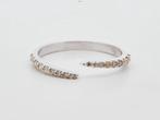 14 kt wit gouden ring 18 natuurlijke diamantjes 17,5/54,5, Wit, Ophalen of Verzenden, Zo goed als nieuw, 17 tot 18