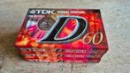 TDK D60 IEC I/TYPE I normal position cassettebandjes, 2 t/m 25 bandjes, Overige genres, Ophalen of Verzenden, Nieuw in verpakking