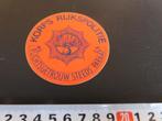 sticker Politie Korps Rijkspolitie Plichtsgetrouw PMA530, Ophalen, Zo goed als nieuw, Sticker