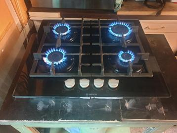 Inbouw kookplaat op glas butaan propaan flessengas  beschikbaar voor biedingen