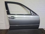 BMW E46 Sedan Touring Deur Rechts Voor Portier Grijs Comple, Auto-onderdelen, Ophalen, Rechts, Gebruikt, Deur