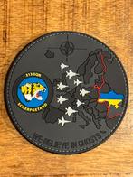 Pvc patch 313 SQN Scherpgetand Volkel, Verzenden, Nieuw, Patch, Badge of Embleem