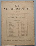 Bladmuziek: Frans van Norden - De accordeonist; 18 studies n, Ophalen of Verzenden