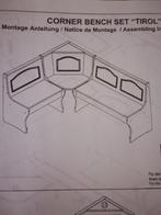 Eethoek Tirol massief hout, Huis en Inrichting, Ophalen, Gebruikt, Hoekbank, 200 tot 250 cm