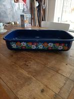 Antieke vintage emaille ovenschaal, Antiek en Kunst, Antiek | Emaille, Ophalen of Verzenden
