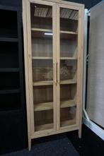 Vitrinekast Eiken Naturel, Eikenhout, Savoir, Zo goed als nieuw, 150 tot 200 cm