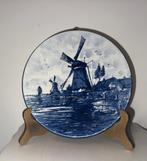 Delfts blauw wandbord Holland windmolen handgeschilderd, Antiek en Kunst, Curiosa en Brocante, Ophalen of Verzenden
