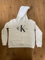 Calvin Klein witte sweater met capuchon, Maat 38/40 (M), Ophalen of Verzenden, Lange mouw, Wit