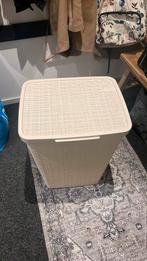 Wasmand Curver beige wit juten, Ophalen, Kunststof, Zo goed als nieuw, Minder dan 10 liter