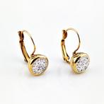 Goudkleurige stalen Klap Oorbellen met Strass steentjess, Overige materialen, Hangers, Birgitta-Gracht 33, 6465 EL Kerkrade, Nederland