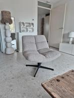 Boucle draaifauteuil draaistoel woood vinny zand loods 5, Huis en Inrichting, Fauteuils, Ophalen, Zo goed als nieuw, Loft