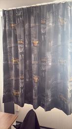 Overgordijnen, Huis en Inrichting, Stoffering | Gordijnen en Lamellen, Ophalen, 100 tot 150 cm, Grijs, Zo goed als nieuw