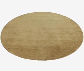 Rond wollen vloerkleed Ø300 cm – handgemaakt, beige beschikbaar voor biedingen