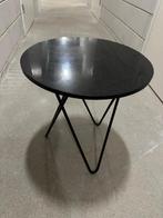 Zwarte ronde bijzettafel (sissy boy), Minder dan 45 cm, Minder dan 55 cm, Gebruikt, Metaal of Aluminium