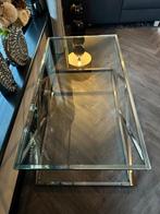 Glazen Salontafel 70x130cm, Ophalen, 100 tot 150 cm, 50 tot 100 cm, Minder dan 50 cm
