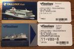 Scheepvaart cabinecards schip Finnlines Tallnk, Ophalen of Verzenden, Motorboot, Zo goed als nieuw