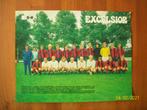 1-0 Poster Excelsior + info ( seizoen 1971-1972), Verzenden, Zo goed als nieuw, Poster, Plaatje of Sticker