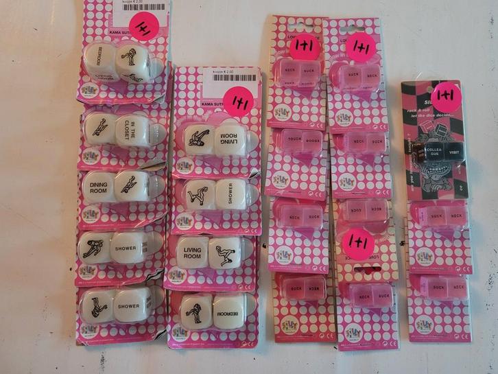 Gekke grappige silly funny dobbelstenen partij 20 stuks, Hobby en Vrije tijd, Feestartikelen, Nieuw, Ophalen of Verzenden