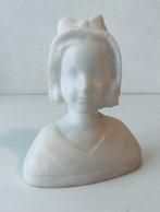 Marmeren Art Deco buste van jonge vrouw, Ophalen of Verzenden