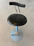 Vintage Werkkruk met Rugleuning, Ophalen, Gebruikt, Met voetsteun, 60 tot 90 cm