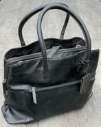 Burkely leren zwarte handtas, Sieraden, Tassen en Uiterlijk, Tassen | Damestassen, Ophalen of Verzenden, Zo goed als nieuw, Zwart