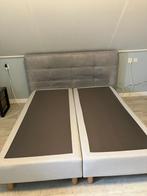 Twee boxsprings 80x200 - lichtgrijs - keurige staat, Ophalen, Scandinavisch/ landelijk, Tweepersoons, Zo goed als nieuw
