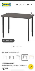 Bureau tafelblad Linnmon / Olov Ikea, Huis en Inrichting, Bureaus, Ophalen, Zo goed als nieuw