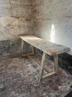Oude houten werkbank / sidetable, Antiek en Kunst, Antiek | Meubels | Tafels, Ophalen