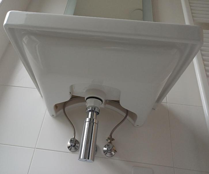 Luxe verchroomde Hans Grohe wastafel sifon, Doe-het-zelf en Verbouw, Sanitair, Zo goed als nieuw, Wastafel, Chroom, Ophalen of Verzenden