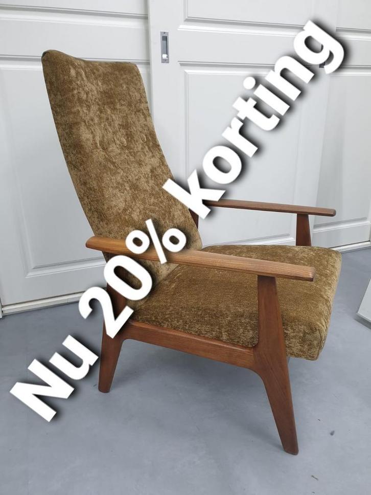 OPRUIMING! Topform Fauteuil nieuw gestoffeerd, Huis en Inrichting, Stoelen, Bruin, Ophalen
