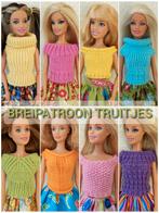 Breipatroon barbiekleertjes - 8 verschillende truitjes, Ophalen, Nieuw, Breien, Patroon of Boek