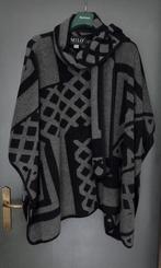 Mooie warme cape-jas met sjaalkraag, Kleding | Dames, Zwart, Maat 42/44 (L), Ophalen of Verzenden, Zo goed als nieuw